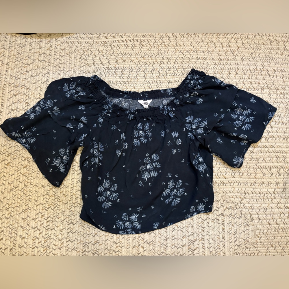 Jack by BB Dakota Black Floral Top